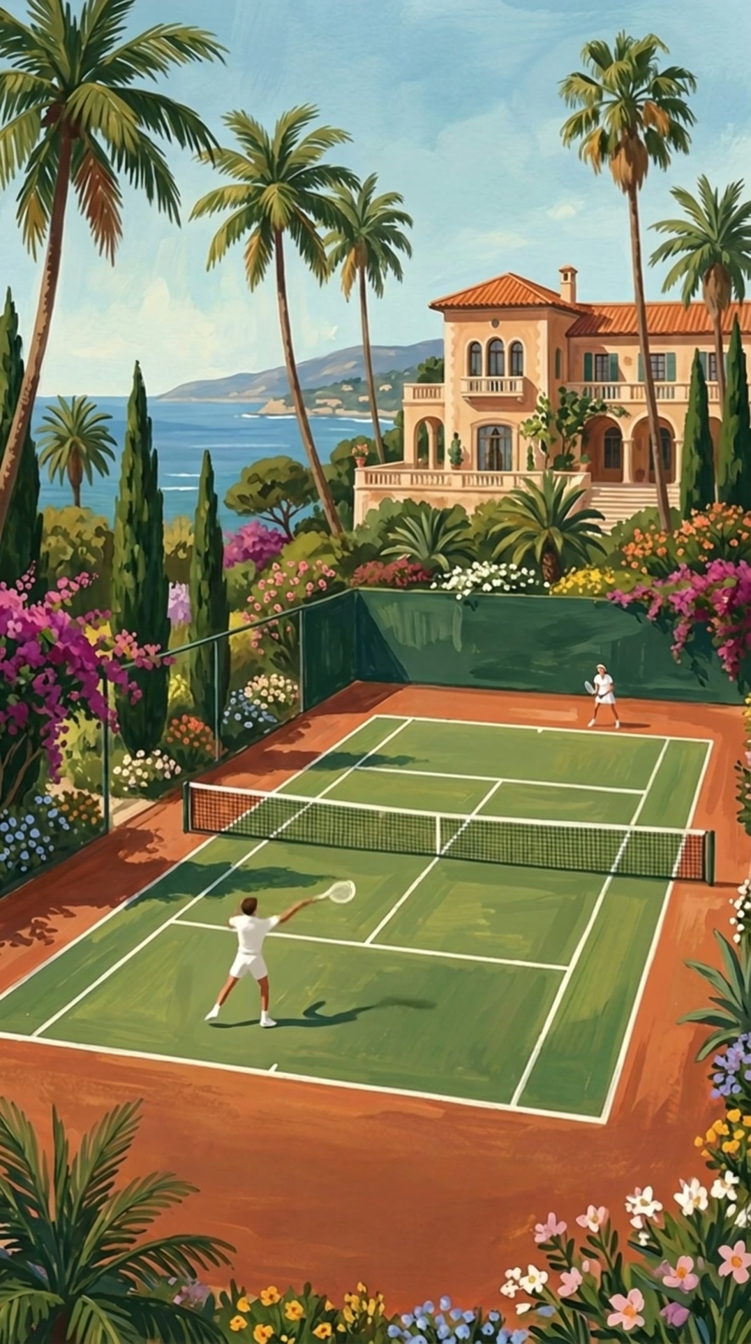Riviera Court invitation template preview